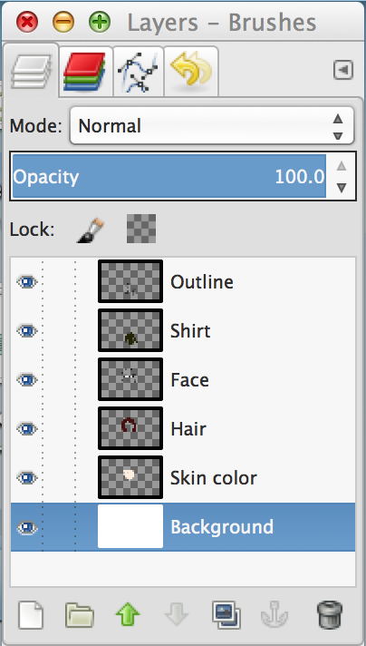 GIMP layers