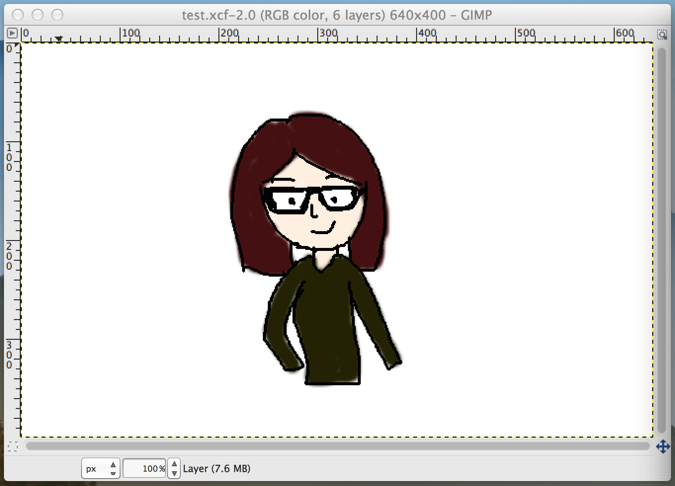 GIMP test drawing